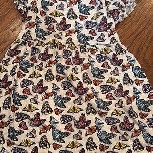 Butterfly Print Kids Casual Dress size 7